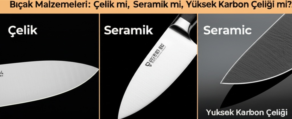 Bıçak Malzemeleri: Çelik mi, Seramik mi, Yüksek Karbon Çeliği mi?