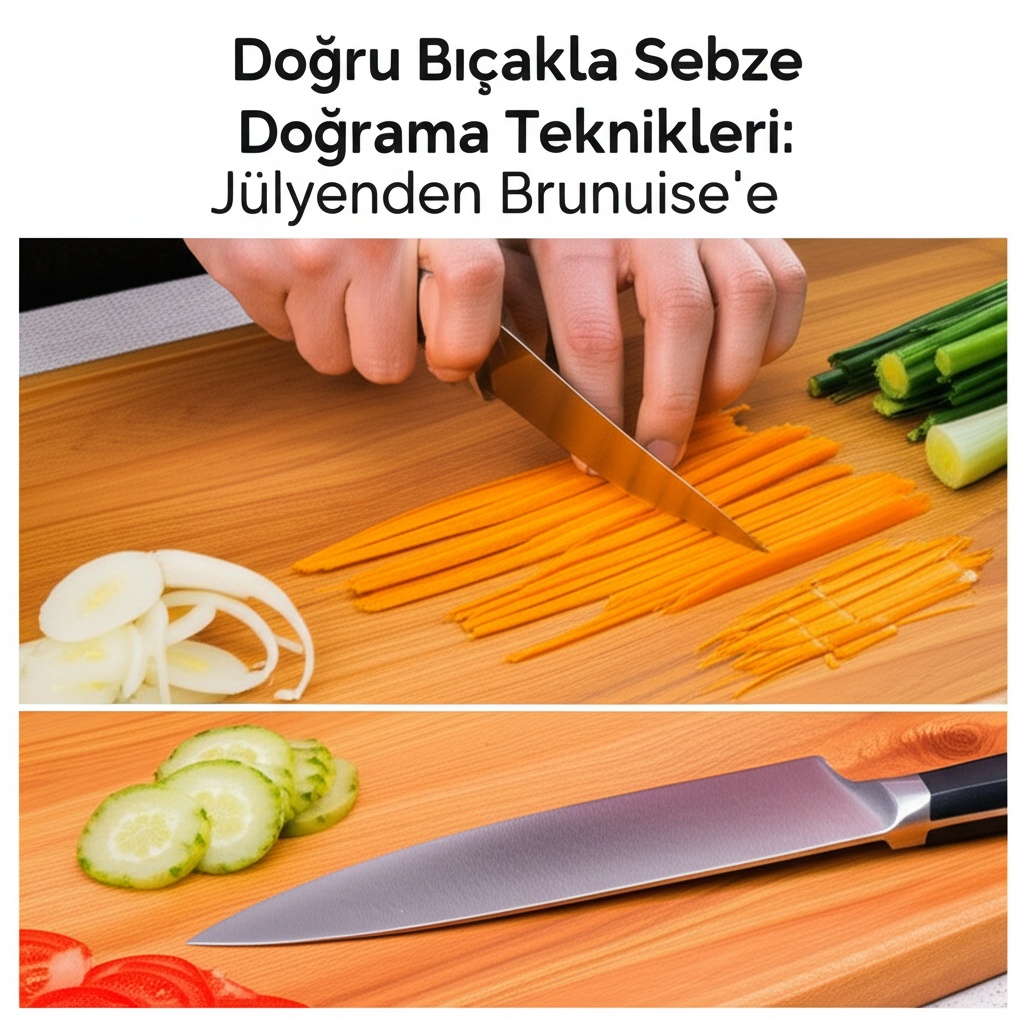 Doğru Bıçakla Sebze Doğrama Teknikleri: Jülyenden Brunuise’e